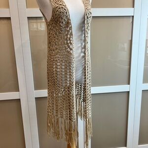 Embroidered Crochet Vest by Do Everything in Love